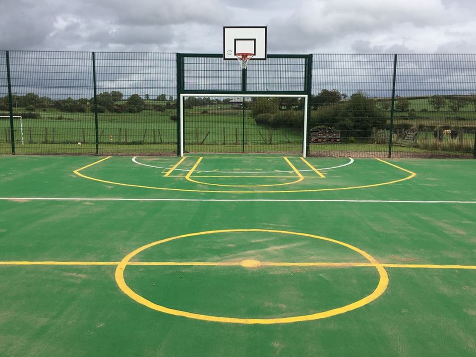 synthetic sports pitch Cumbria school