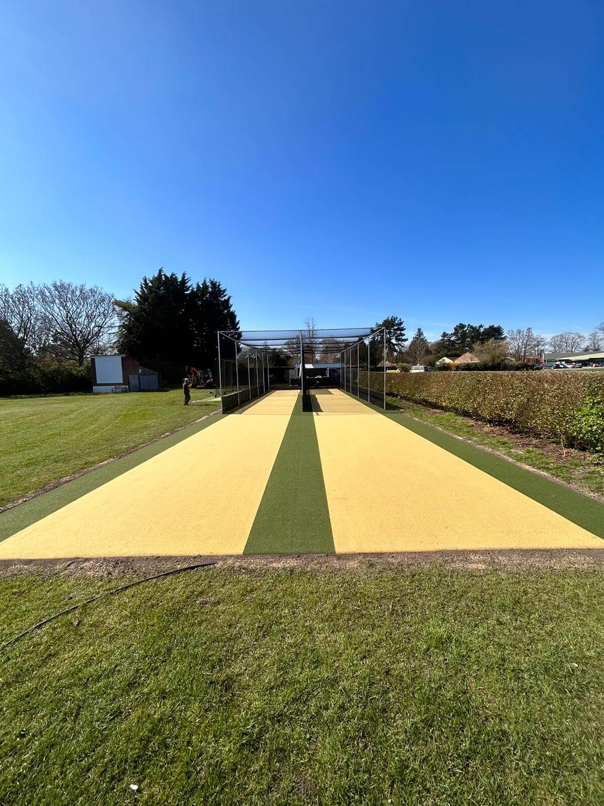 Cricket pitch installation